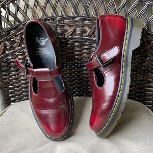 Dr. Martens Burgundy/Cherry Mary Janes